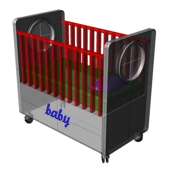 crib obj - crib... by aadesignaa